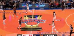 整顿纽约！尼克斯球迷高喊“法克吹羊”后 老鹰打出21-4直接反超~